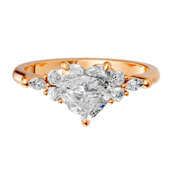 heart-14k rose gold|heart-18k rose gold