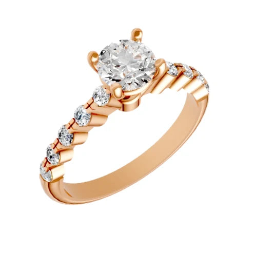 round-14K Rose Gold