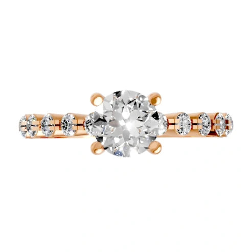 round-14K Rose Gold