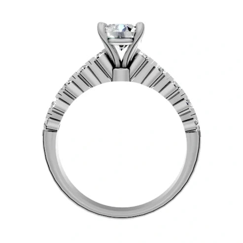 round-14K White Gold
