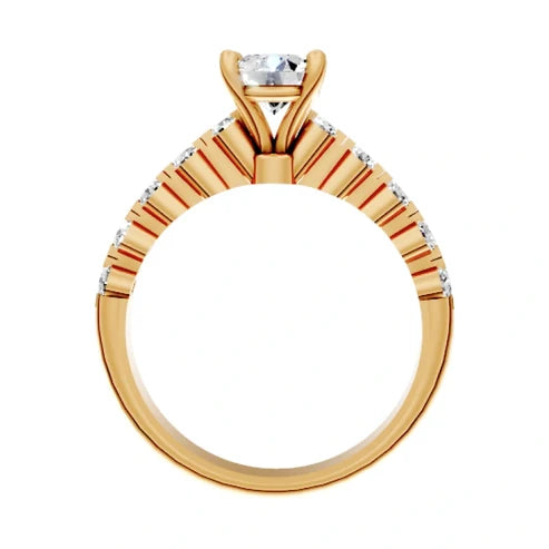 round-14K Yellow Gold
