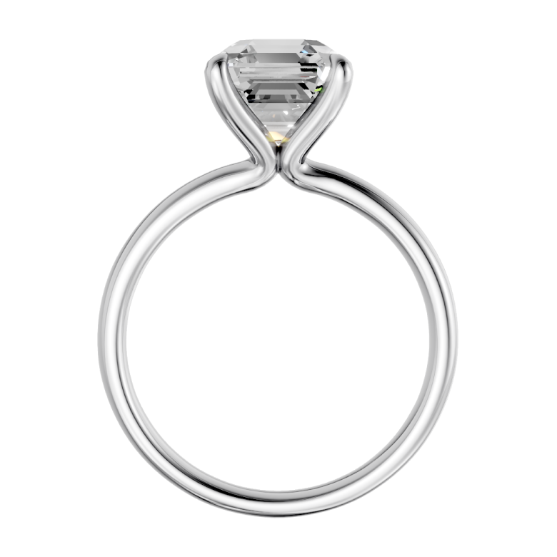 asscher-14k white gold|asscher-18k white gold| asscher-platinum