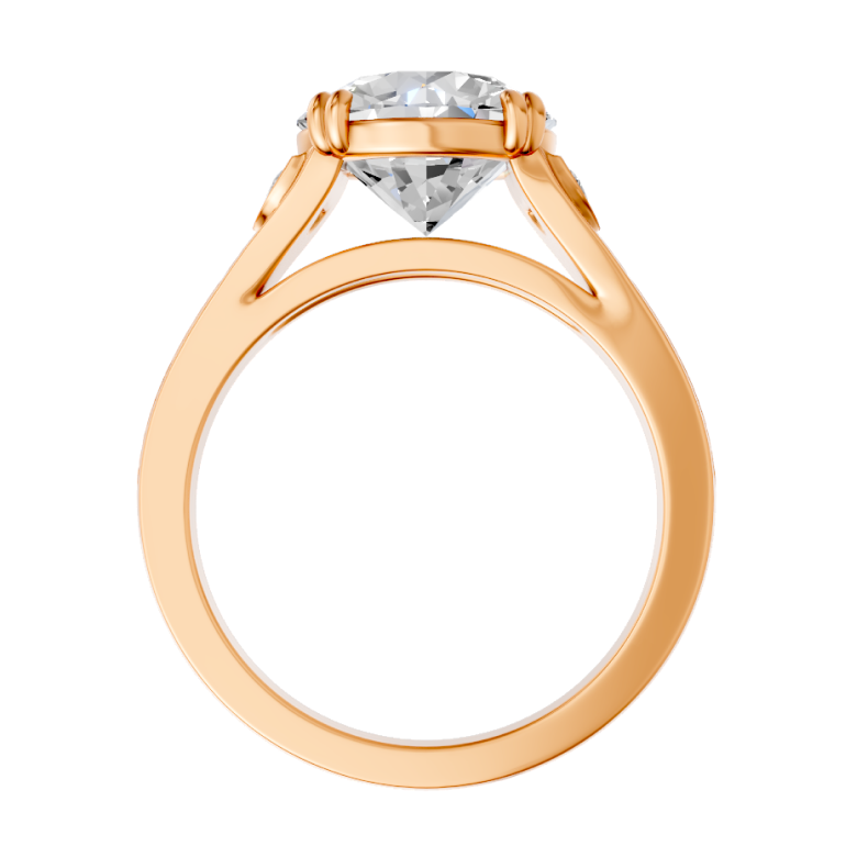round-14k rose gold|round-18k rose gold