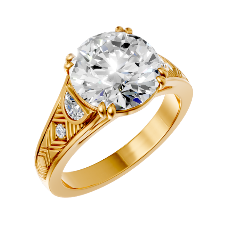 round-14k yellow gold|round-18k yellow gold