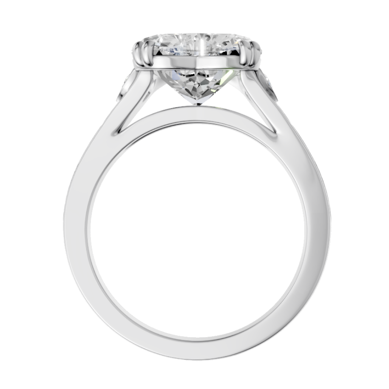 heart-14k white gold|heart-18k white gold| heart-platinum