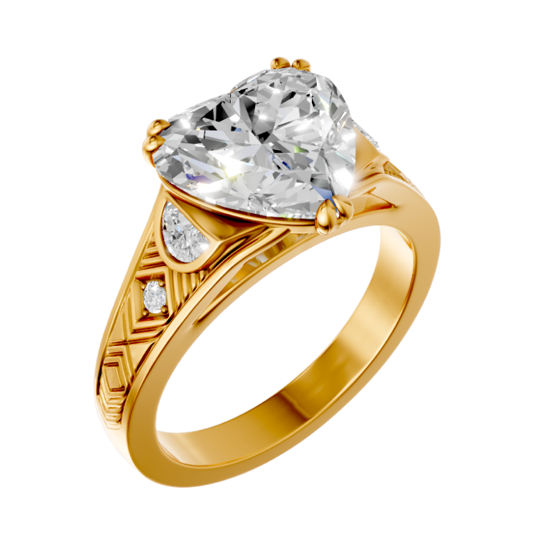 heart-14k yellow gold|heart-18k yelow gold