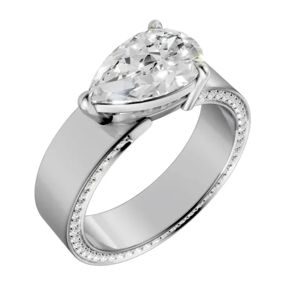 pear-14k white gold|pear-18k white gold| pear-platinum