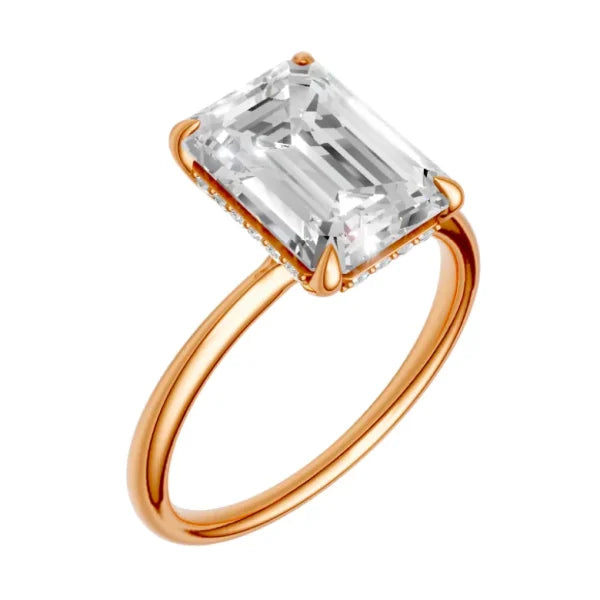 emerald-14k rose gold|emerald-18k rose gold