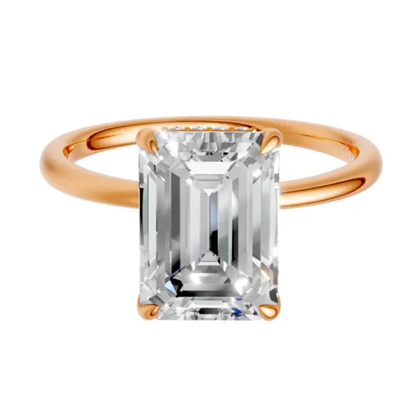 emerald-14k rose gold|emerald-18k rose gold