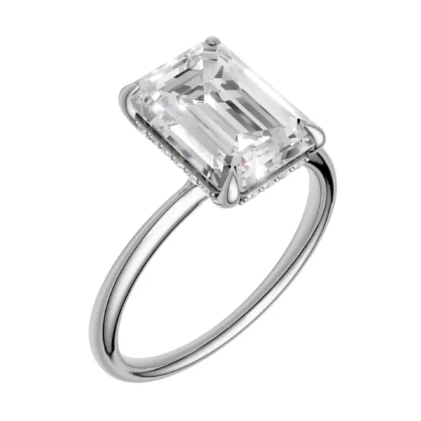emerald-14k white gold|emerald-18k white gold| emerald-platinum