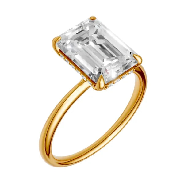emerald-14k yellow gold|emerald-18k yellow gold