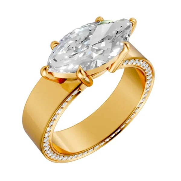 marquise-14k yellow gold|marquise-18k yellow gold