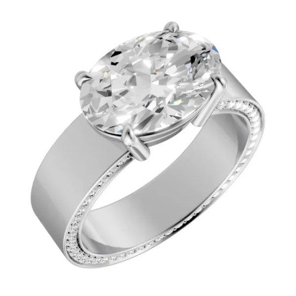 oval-14k white gold|oval-18k white gold| oval-platinum