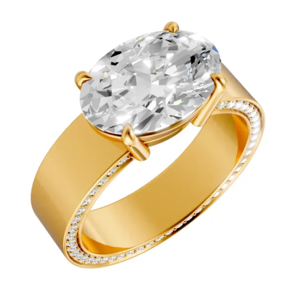 oval-14k yellow gold|oval-18k yellow gold