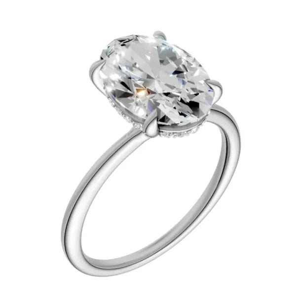 oval-14k white gold|oval-18k white gold| oval-platinum