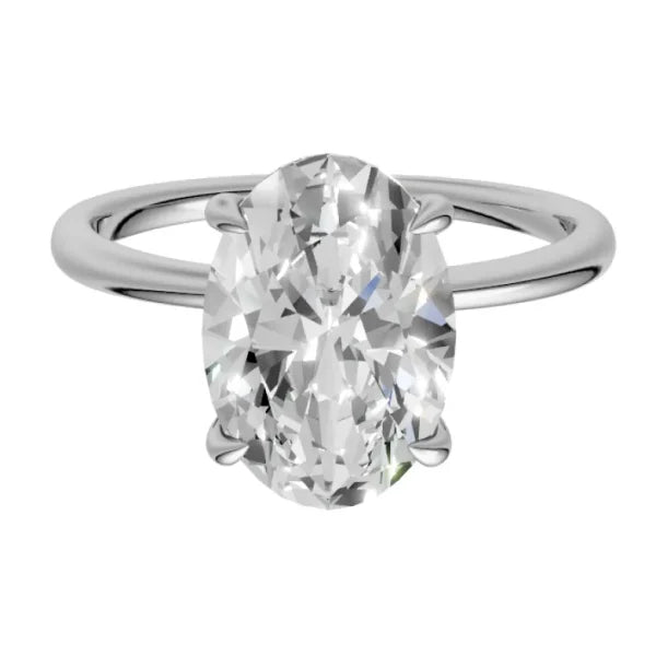 oval-14k white gold|oval-18k white gold| oval-platinum
