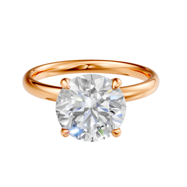 round-14k rose gold|round-18k rose gold