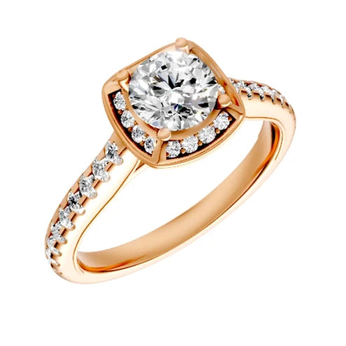 round-14K Rose Gold