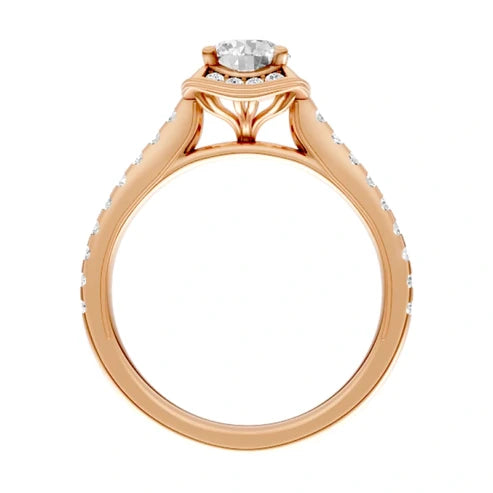 round-14K Rose Gold