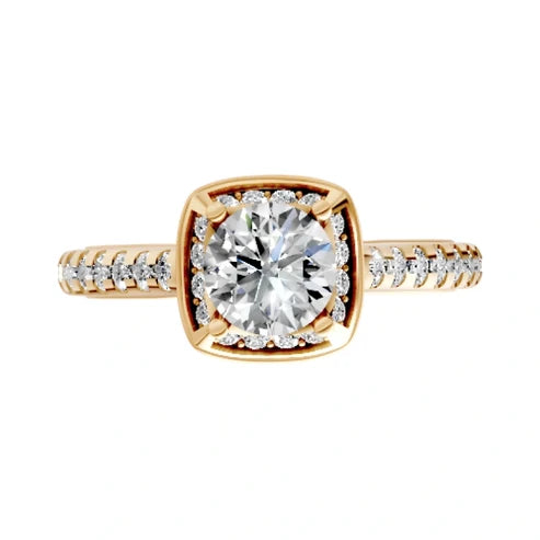 round-14K Yellow  Gold
