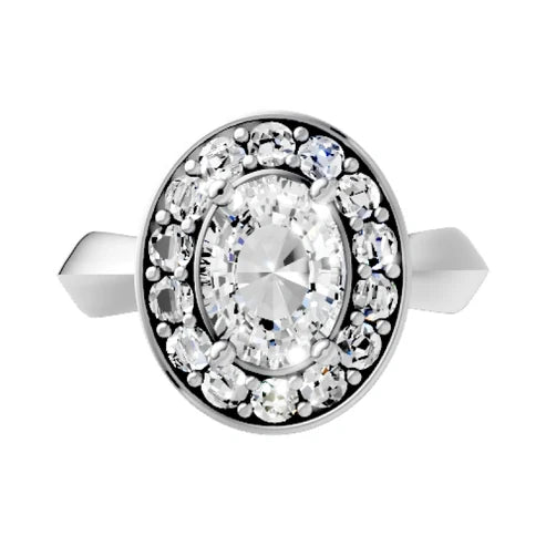 round-14K White Gold