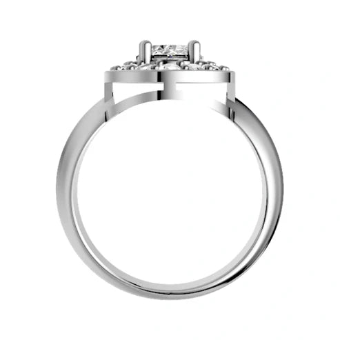round-14K White Gold
