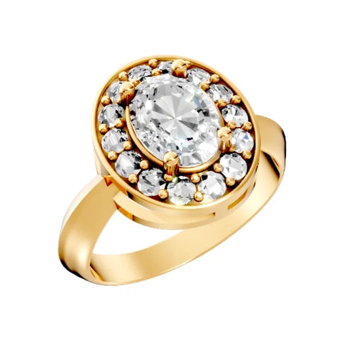 round-14K Yellow Gold