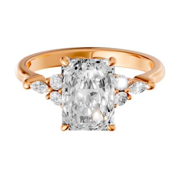 emerald-14k rose gold|emerald-18k rose gold