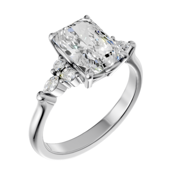 emerald -14k white gold| emerald -18k white gold| emerald-platinum