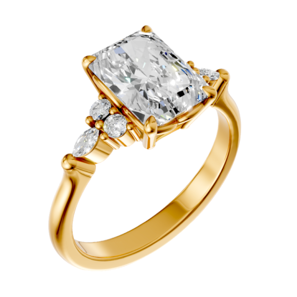 emerald-14k yellow gold|emerald-18k yellow gold