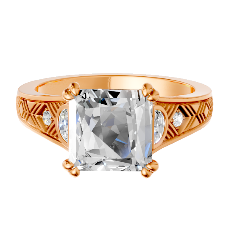 princess-14k rose gold|princess-18k rose gold