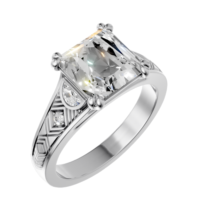 princess-14k white gold|princess-18k white gold| princess-platinum