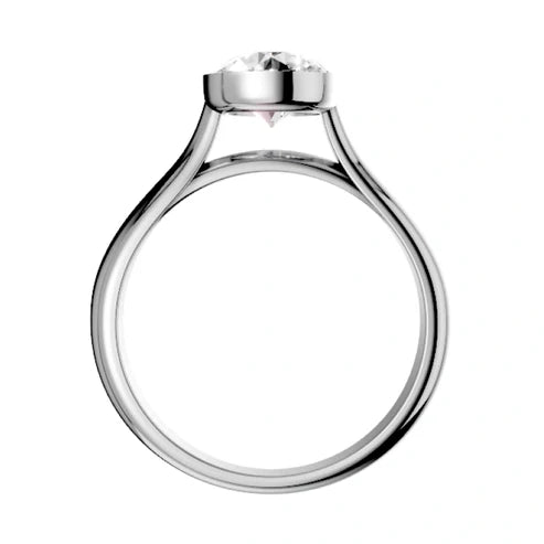 round-14K White Gold
