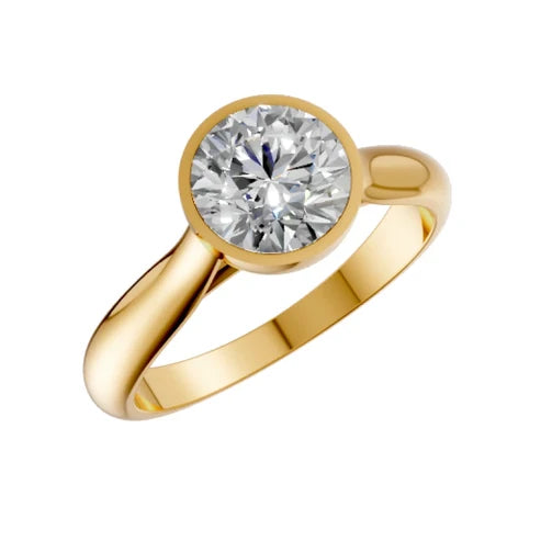 round-14K Yellow Gold