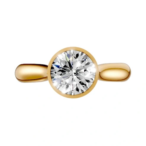 round-14K Yellow Gold