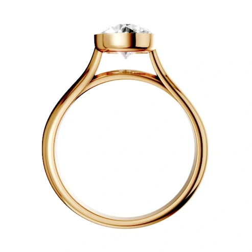 round-14K Yellow Gold