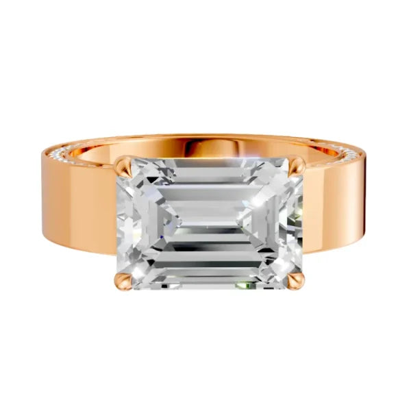 emerald-14k rose gold|emerald-18k rose gold