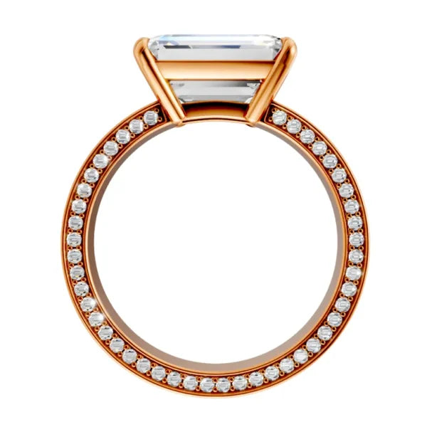 emerald-14k rose gold|emerald-18k rose gold