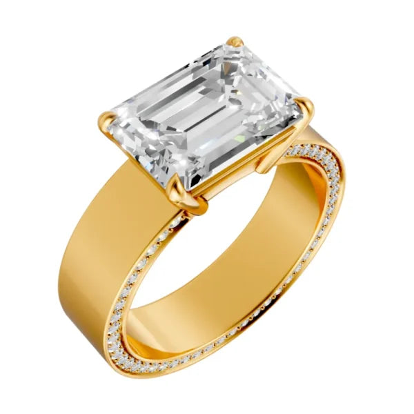 emerald-14k yellow gold|emerald-18k yellow gold