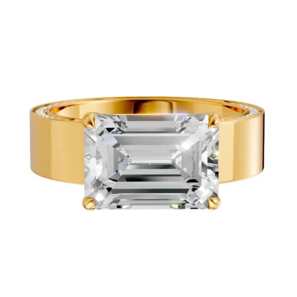 emerald-14k yellow gold|emerald-18k yellow gold