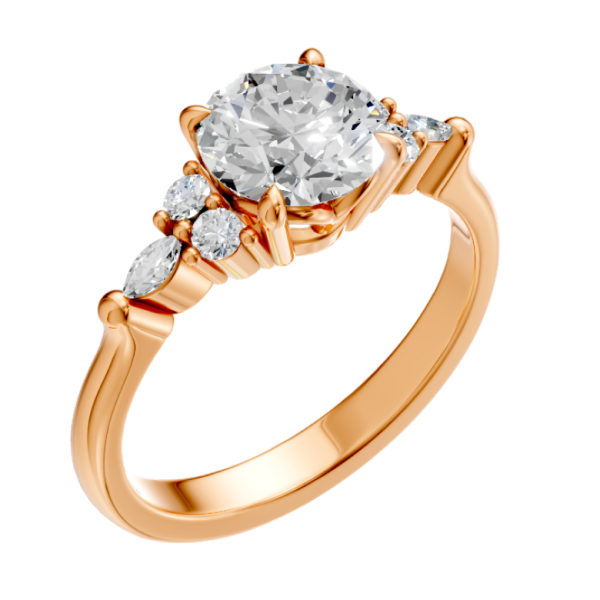 round-14k rose gold|round-18k rose gold