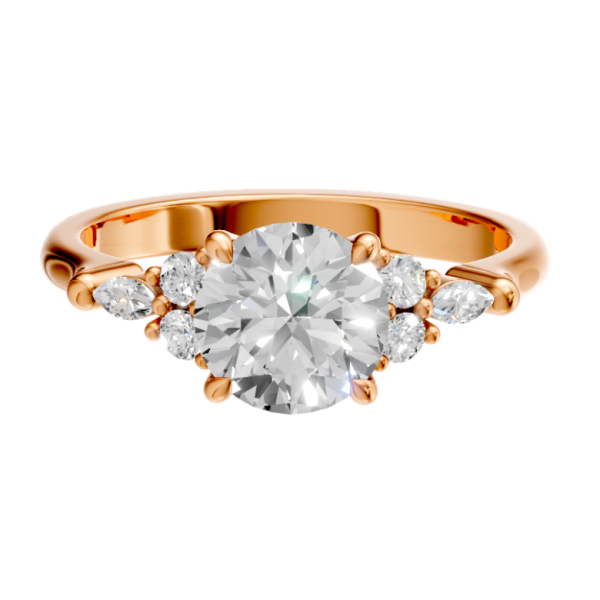 round-14k rose gold|round-18k rose gold