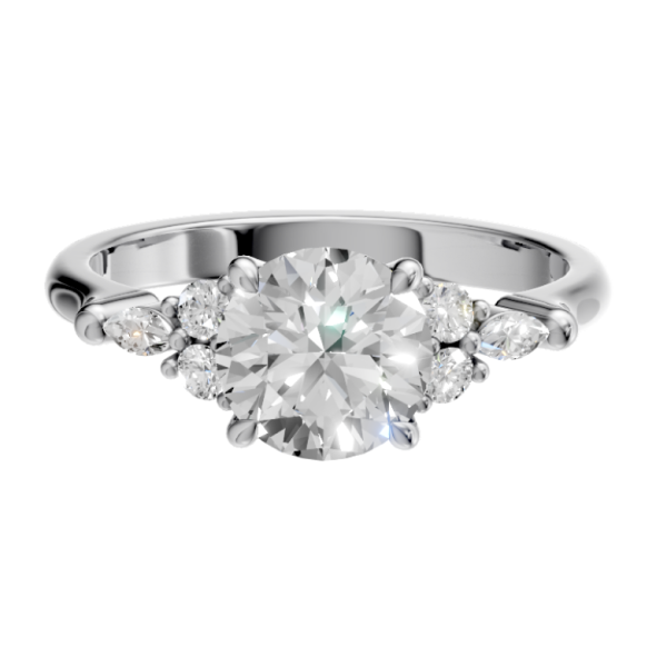 round-14k white gold|round-18k white gold| round-platinum