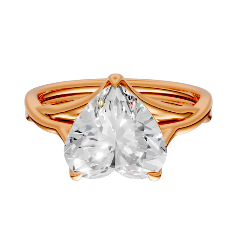 heart-14k rose gold|heart-18k rose gold