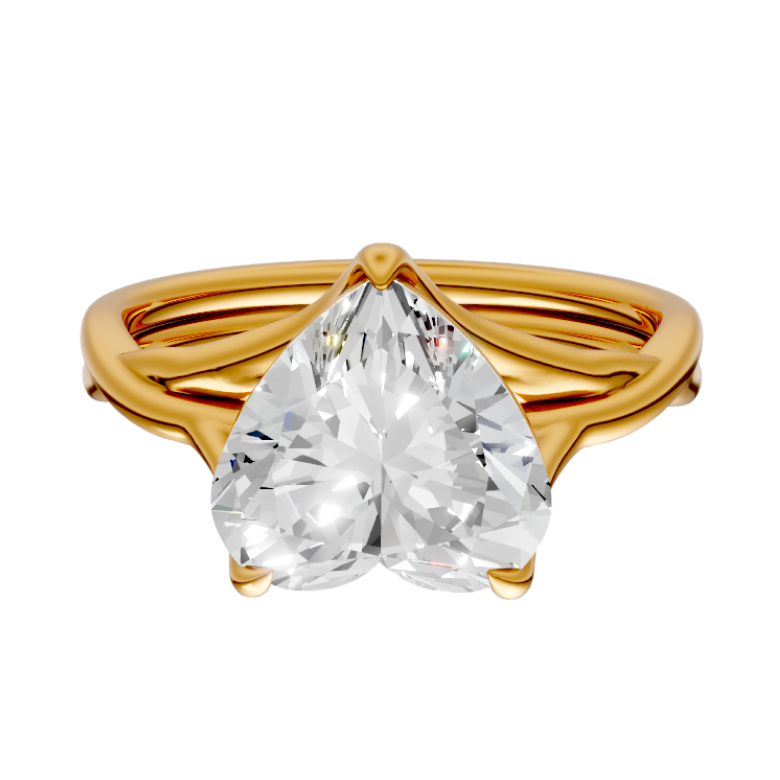 heart-14k yellow gold|heart-18k yellow gold