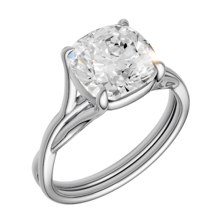 cushion-14k white gold|cushion-18k white gold| cushion-platinum