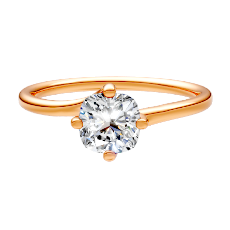 round-14k rose gold|round-18k rose gold
