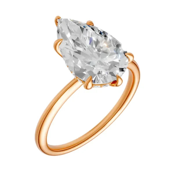 pear-14k rose gold|pear-18k rose gold