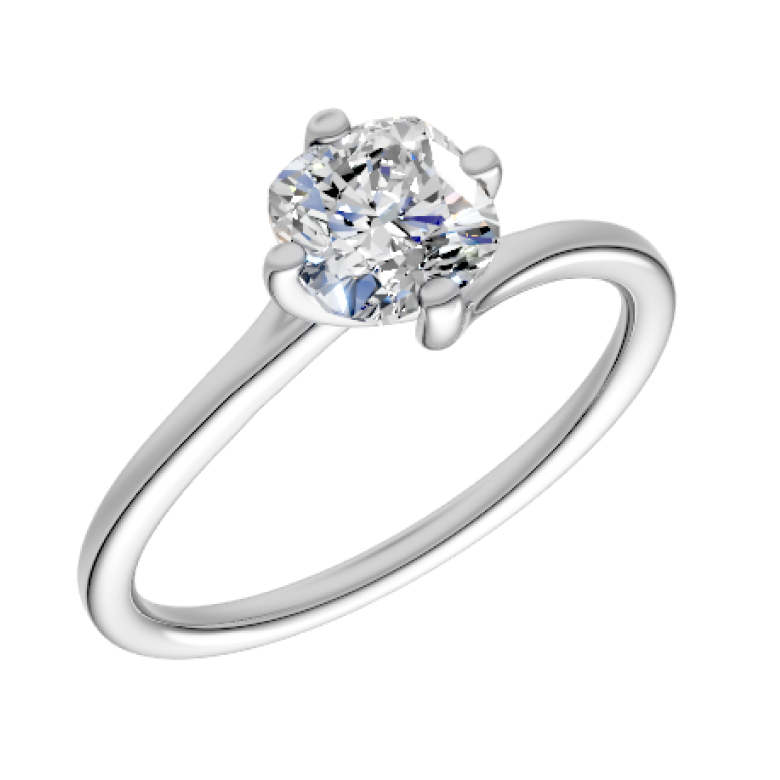 round-14k white gold|round-18k white gold| round-platinum