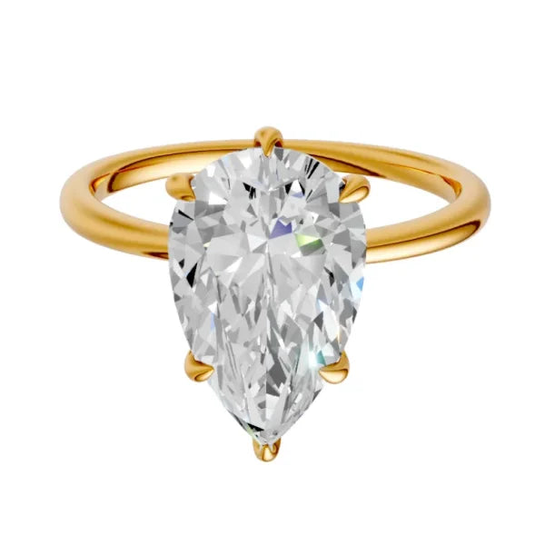 pear-14k yellow gold|pear-18k yellow gold